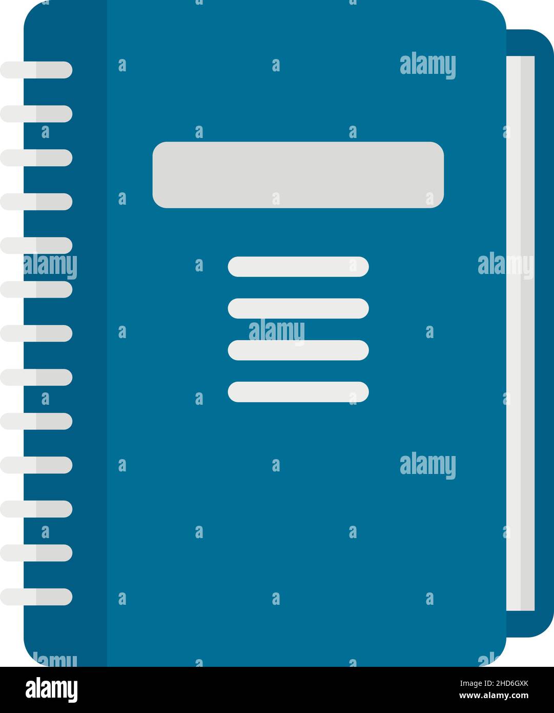 Icona del notebook Manager. Immagine piatta dell'icona vettoriale del notebook di gestione isolata su sfondo bianco Illustrazione Vettoriale