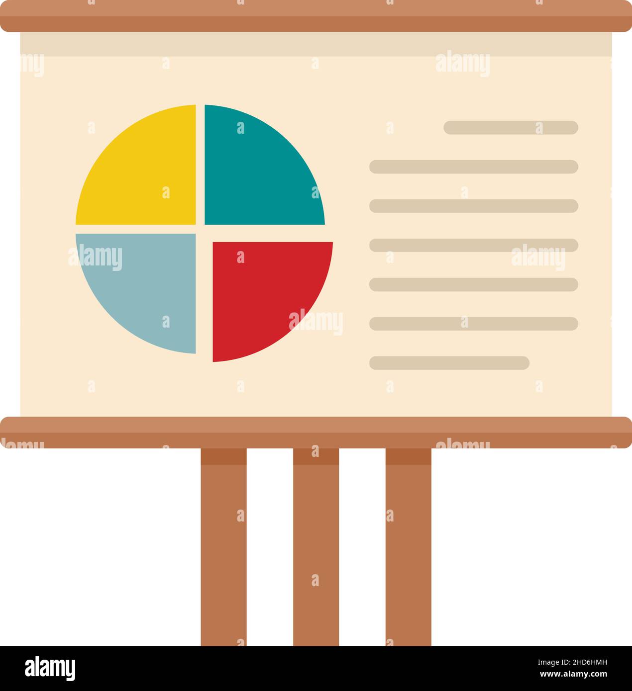 Icona del banner della lezione di sociologia. Illustrazione piatta di icona del vettore del banner della lezione di sociologia isolato su sfondo bianco Illustrazione Vettoriale
