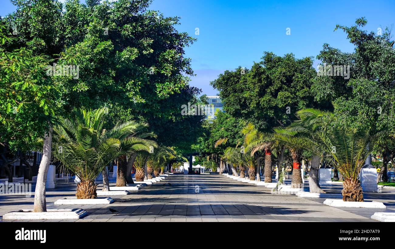 Bella passerella a Las Palmas, Gran Canaria, Spagna Foto Stock