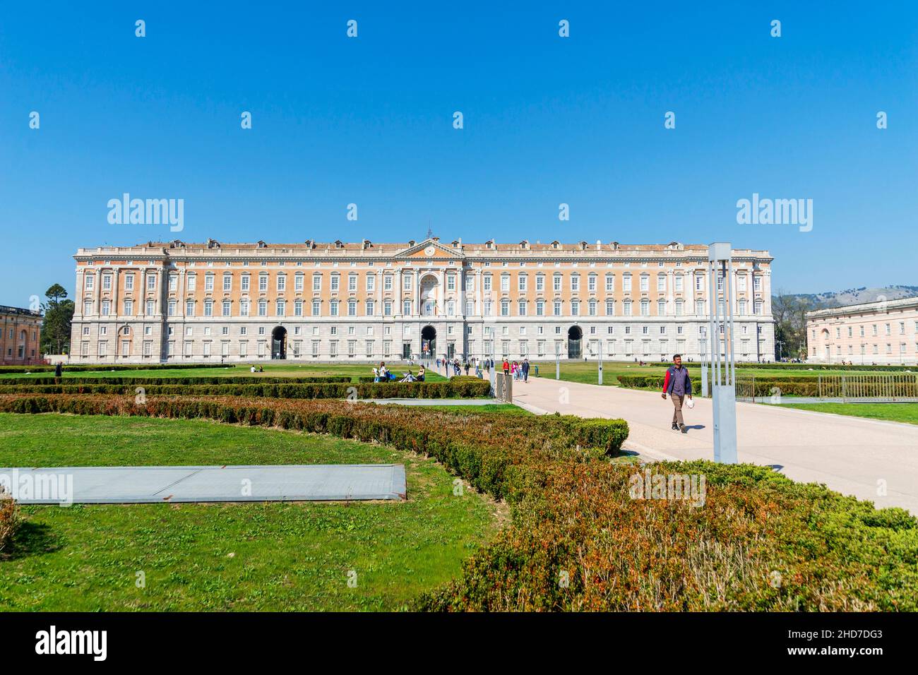 Reggia di Caserta, Reggia di Caserta una delle più grandi residenze reali del mondo, Patrimonio dell'Umanità dell'UNESCO, Caserta, Campania, Italia Foto Stock