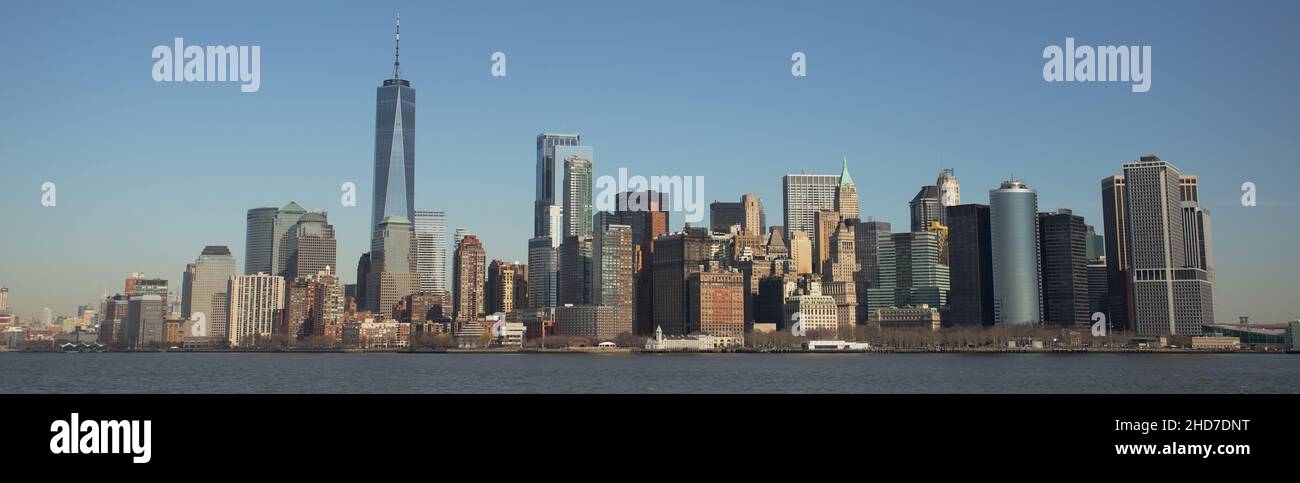 Panorama dello skyline di New York Foto Stock