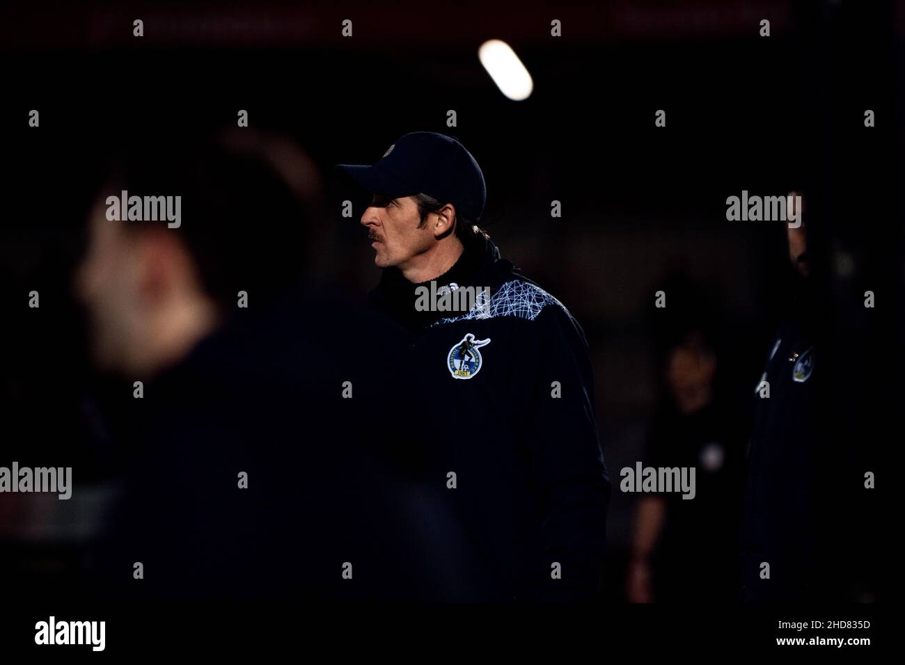 Joey Barton, manager di Bristol Rover, durante il gioco EFL 2 contro Salford City. 23/11/21 Foto Stock