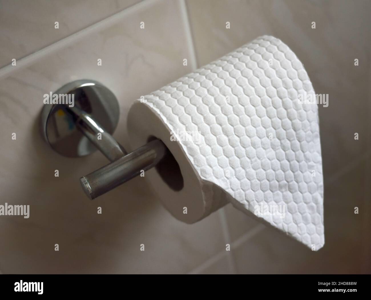 Wc porta bobina Foto Stock