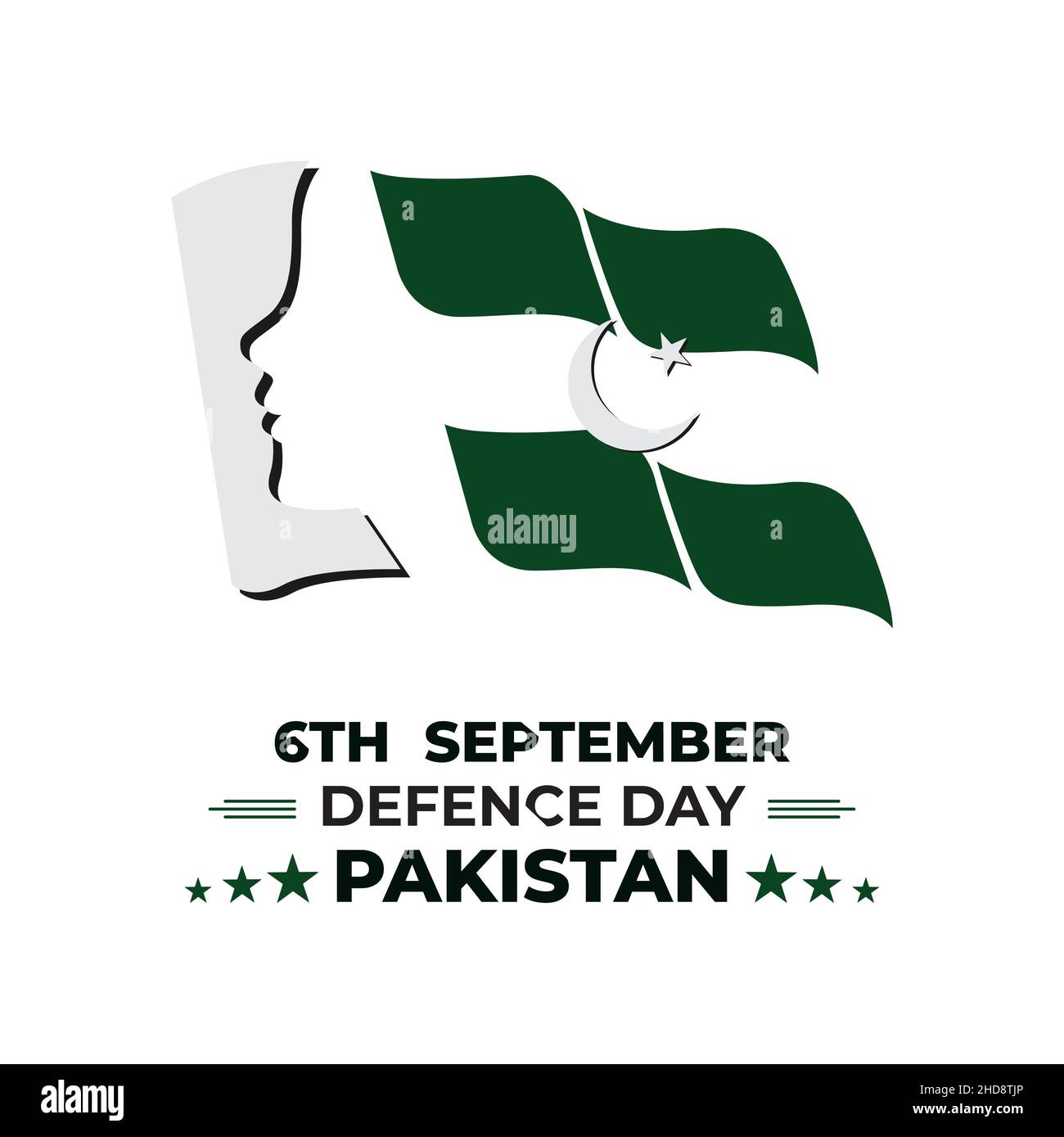 14 agosto Pakistan Independence Day, emblemi tipografici vettoriali, logo Illustrazione Vettoriale
