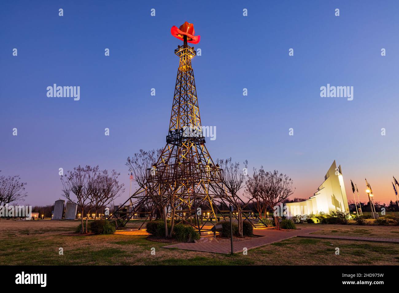 Vista diurna della famosa Parigi Texas Eiffel Tower negli USA Foto Stock