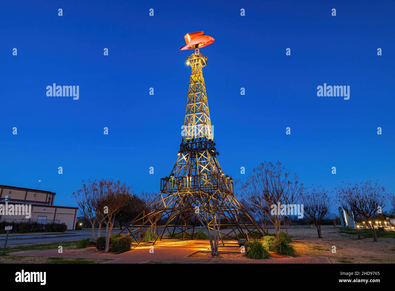 Vista diurna della famosa Parigi Texas Eiffel Tower negli USA Foto Stock