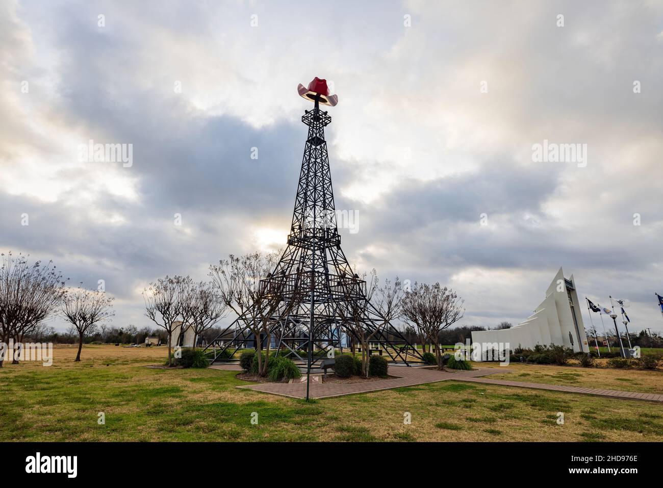 Vista diurna della famosa Parigi Texas Eiffel Tower negli USA Foto Stock