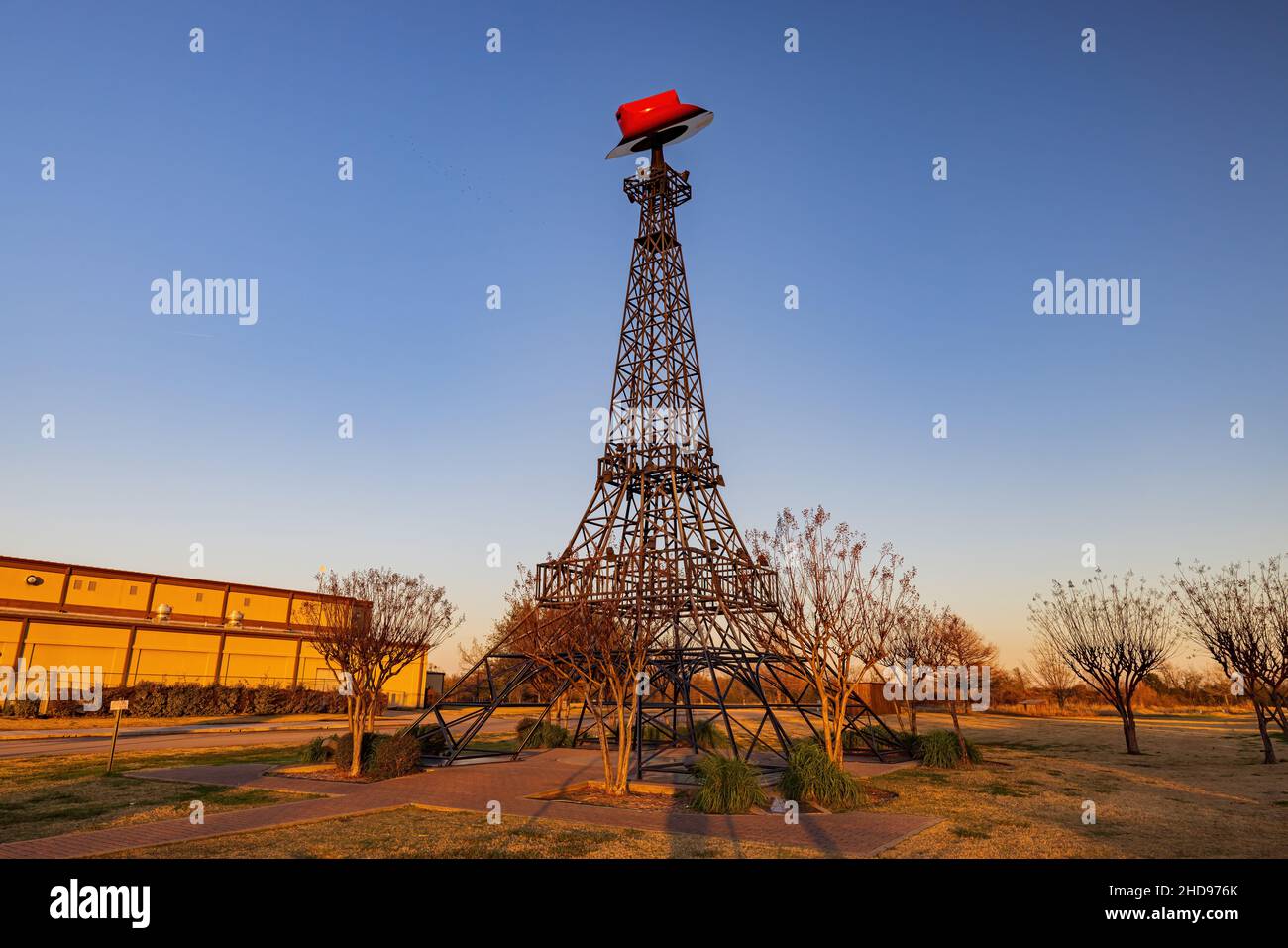 Vista diurna della famosa Parigi Texas Eiffel Tower negli USA Foto Stock