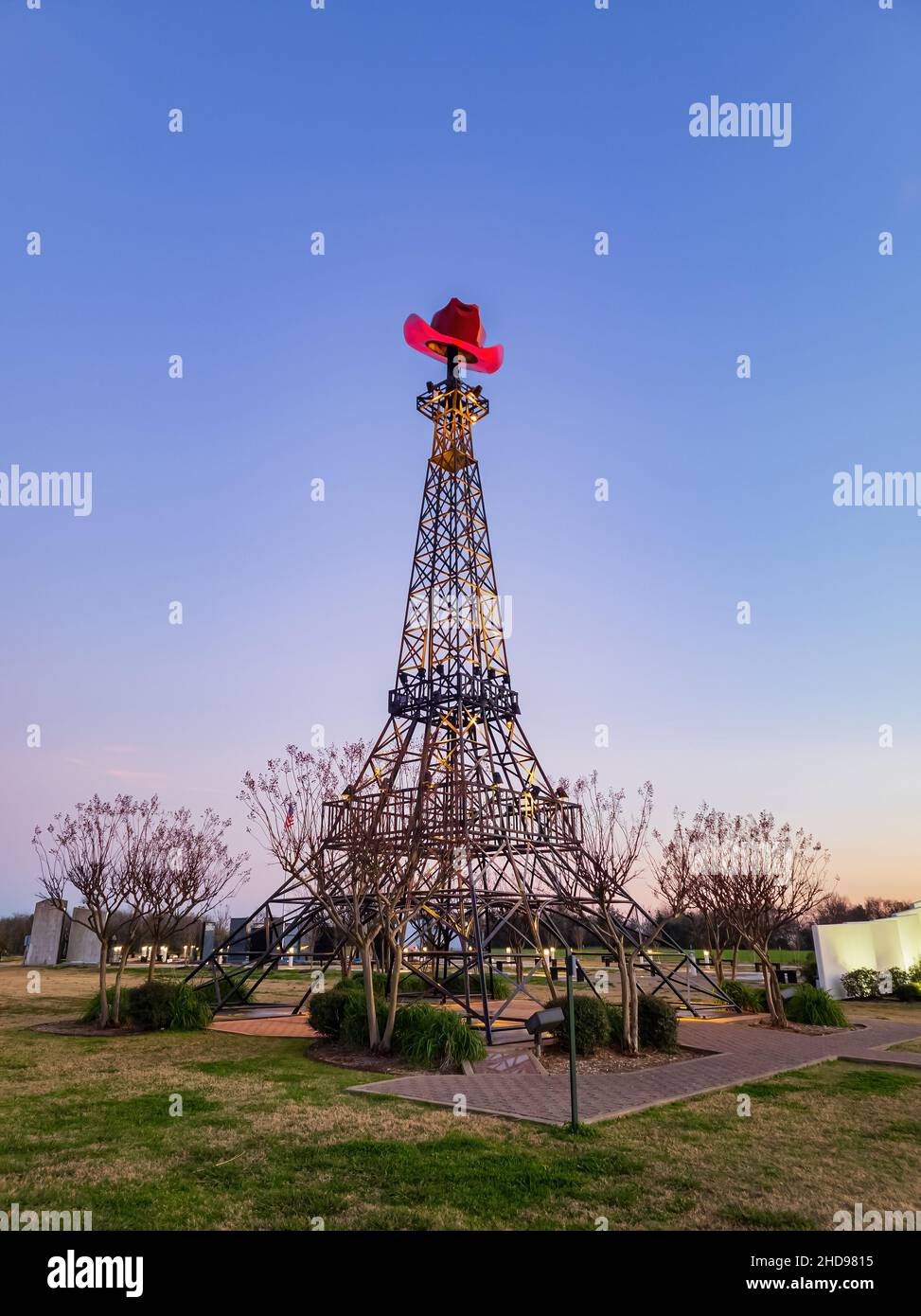 Vista diurna della famosa Parigi Texas Eiffel Tower negli USA Foto Stock