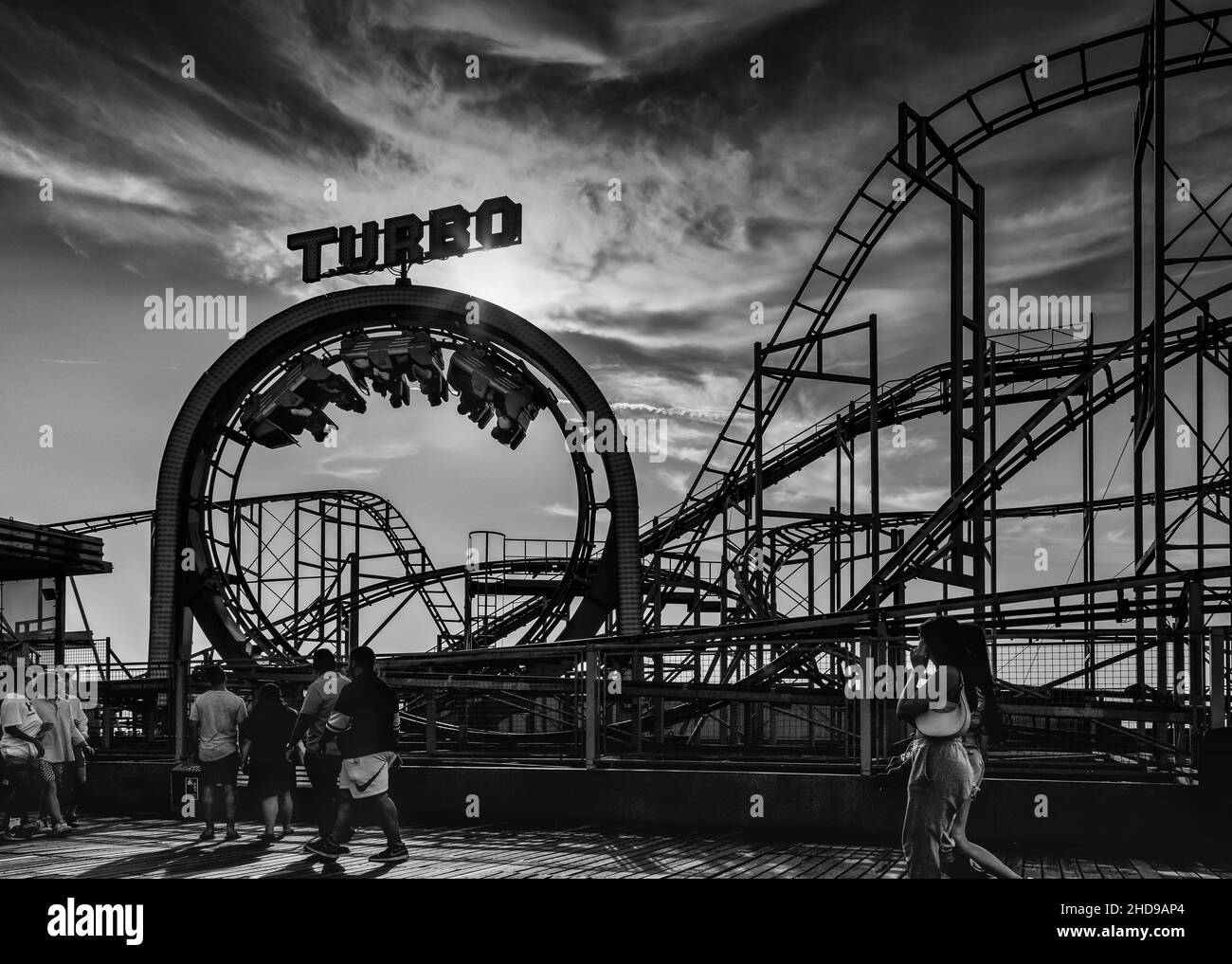 Brighton è una località balneare situata sulla costa meridionale dell'Inghilterra, nella contea del Sussex orientale. Foto Stock