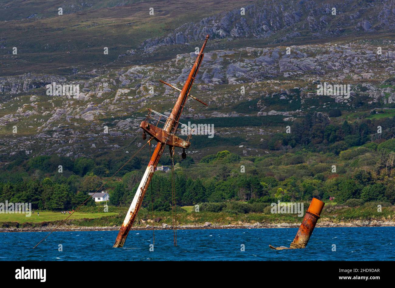 Relitto del Bardini Reefer, Castletownbere, County Cork, Irlanda Foto Stock