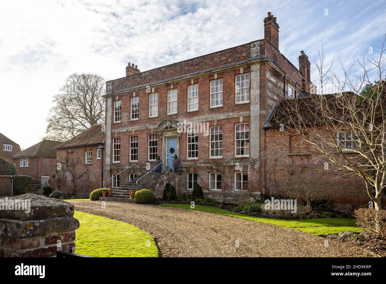 The Walton Canony Mansion, precedentemente affittato da Rex Whistler, in West Walk, Salisbury Close, Salisbury, Wiltshire, Regno Unito il 4 gennaio 2022 Foto Stock