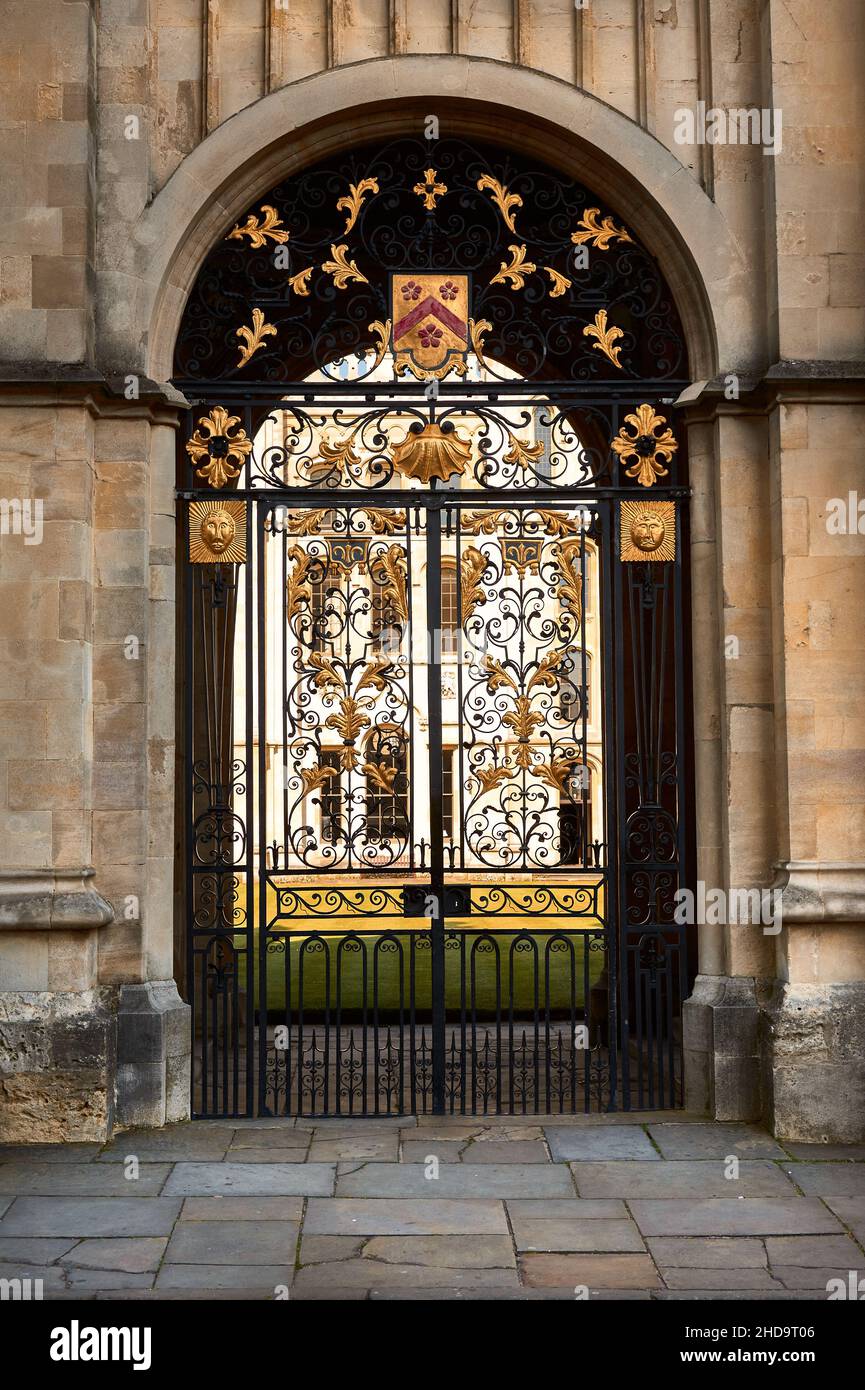 All Souls College ornate Gate Oxford Foto Stock