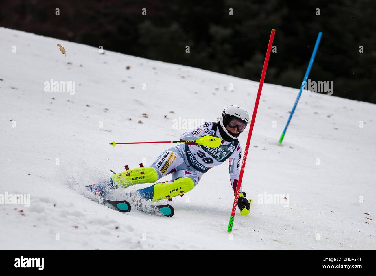 Zagabria, Croazia, 4th gennaio 2022. Gabriela Capova della Repubblica Ceca compete durante il Trofeo della Regina della neve della Coppa del mondo di sci Audi FIS - Slalom femminile a Zagabria. Gennaio 04, 2022. Credit: Nikola Krstic/Alamy Foto Stock