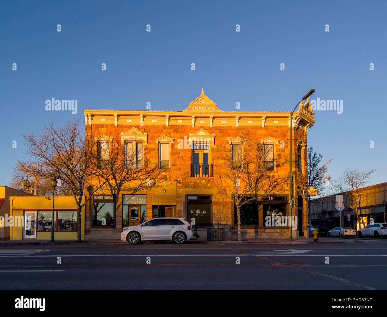 McMillan Building, 1887, Flagstaff, Arizona, Stati Uniti Foto Stock