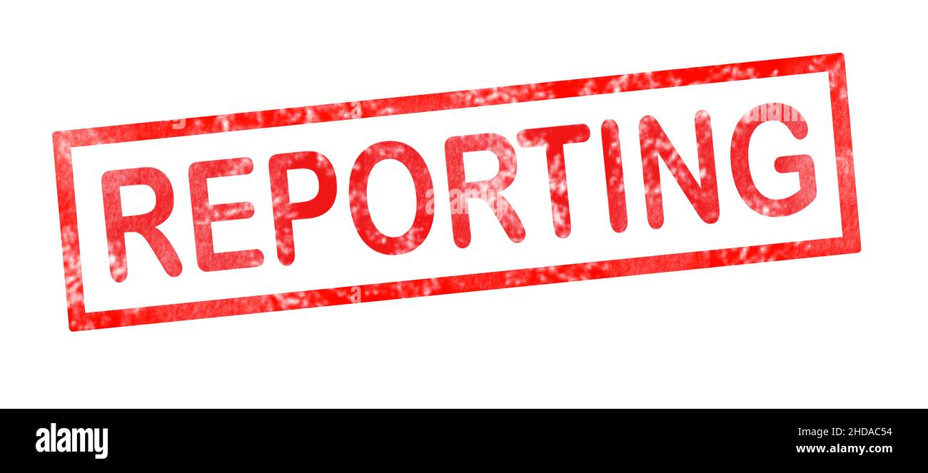 Reportistica in francese scrittura di traduzione in inchiostro rosso Foto Stock