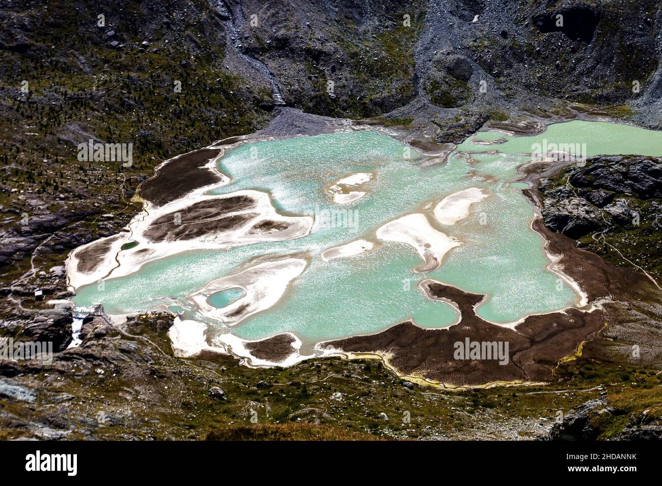 Gletschersee bei der Kaiser Franz Josefs Höhe, Kärnten, Österreich Foto Stock