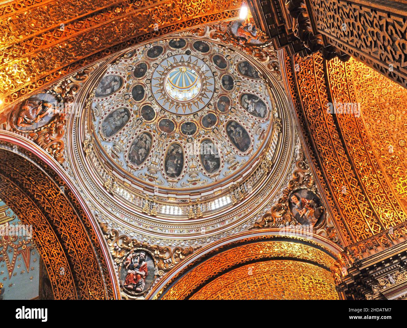 Chiesa di Compania de Jesus, Quito, Ecuador Foto Stock