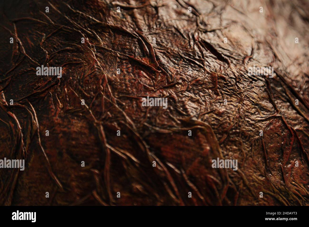 Texture sfondo marrone. Concetto di colore per OOTD. Sfumare da nero a marrone scuro. Foto Stock