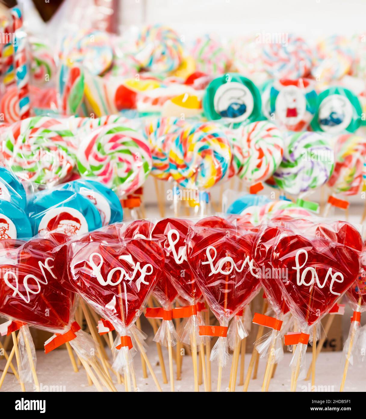 Varietà di dolci per i bambini Foto Stock
