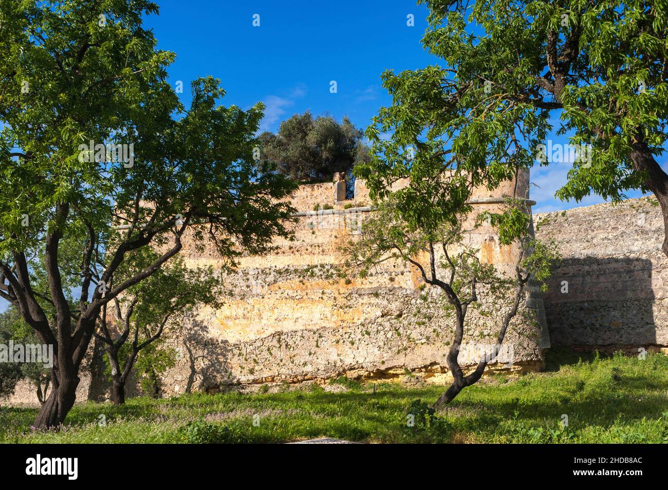 Mura storiche della città Muralhas de Lagos, Lagos, Algarve, Portogallo, Europa Foto Stock