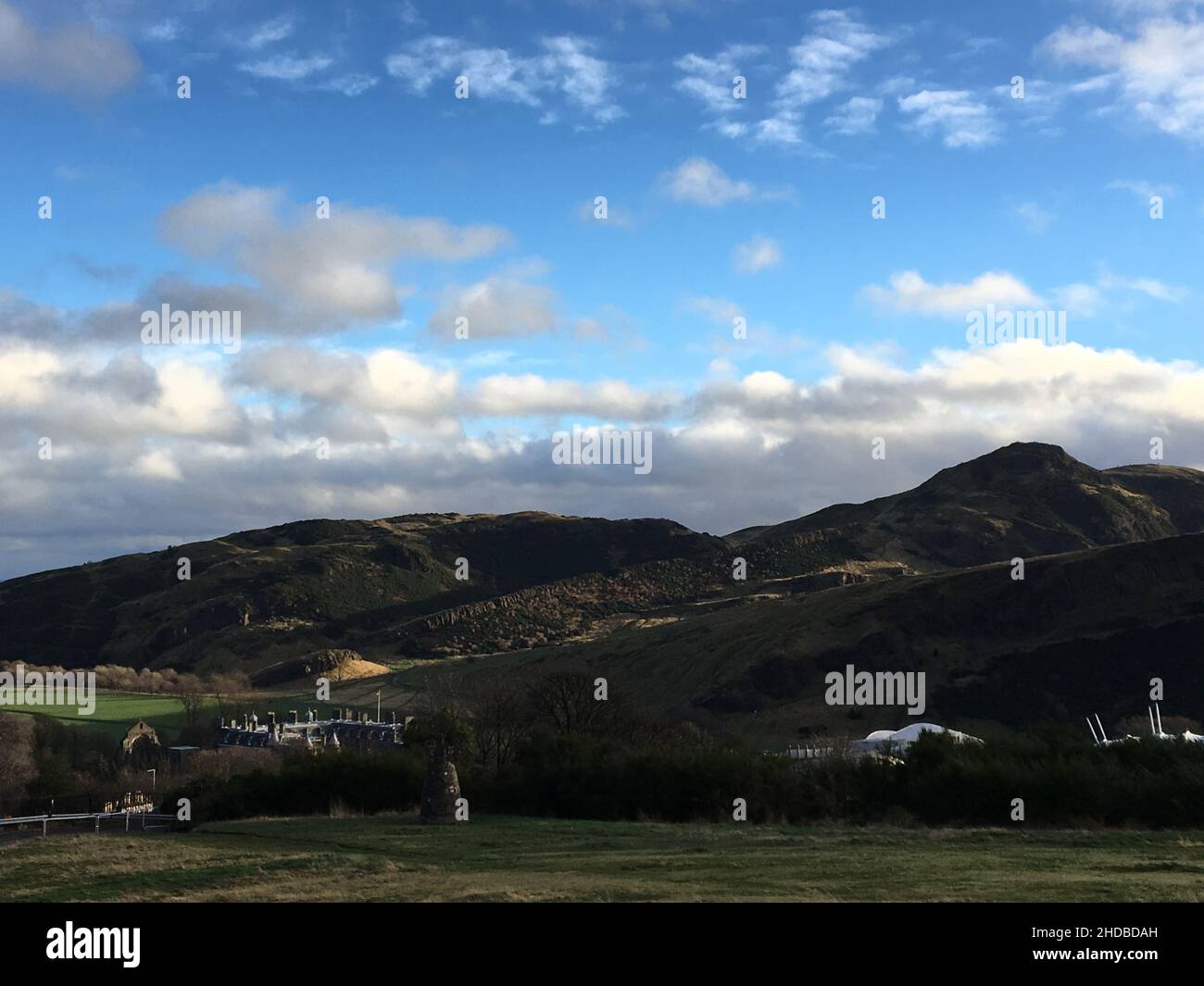 Splendida vista sulle montagne nella città di Hill Station Foto Stock