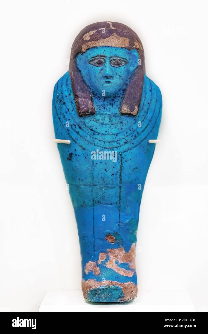Bara di un falco del 450 a.C. che è il periodo tardo nella storia egiziana. Oggetti antichi della cultura egiziana visti nel Royal Ontario Museum (ROM Foto Stock