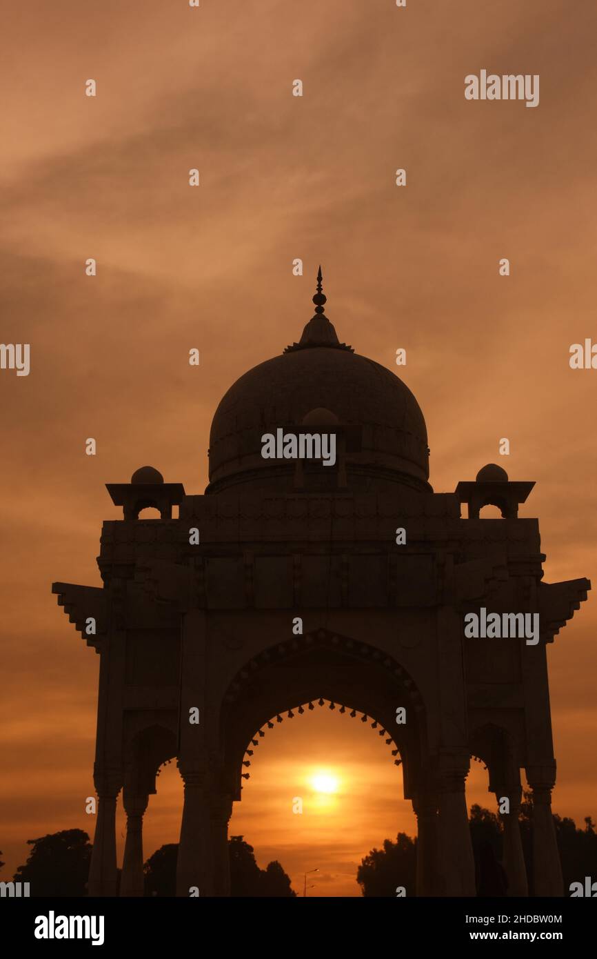 Islamabad: Pakistan, Una bella vista del Parco Fatima Jinnah. Foto Stock