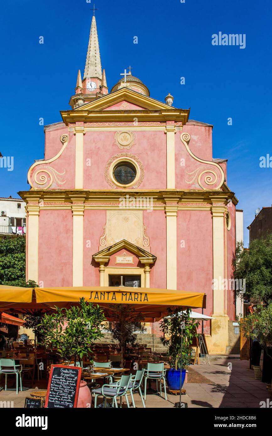 Chiesa di Sainte-Marie-Majeure, Calvi, Corsica, Calvi, Corsica, Francia Foto Stock