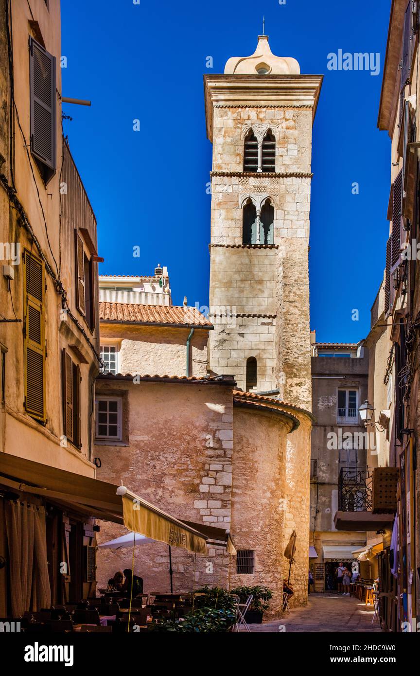 Saint-Marie-Majeure, Centro storico, Ville Haute, Bonifacio, Corsica, Bonifacio, Corsica, Francia, Europa Foto Stock