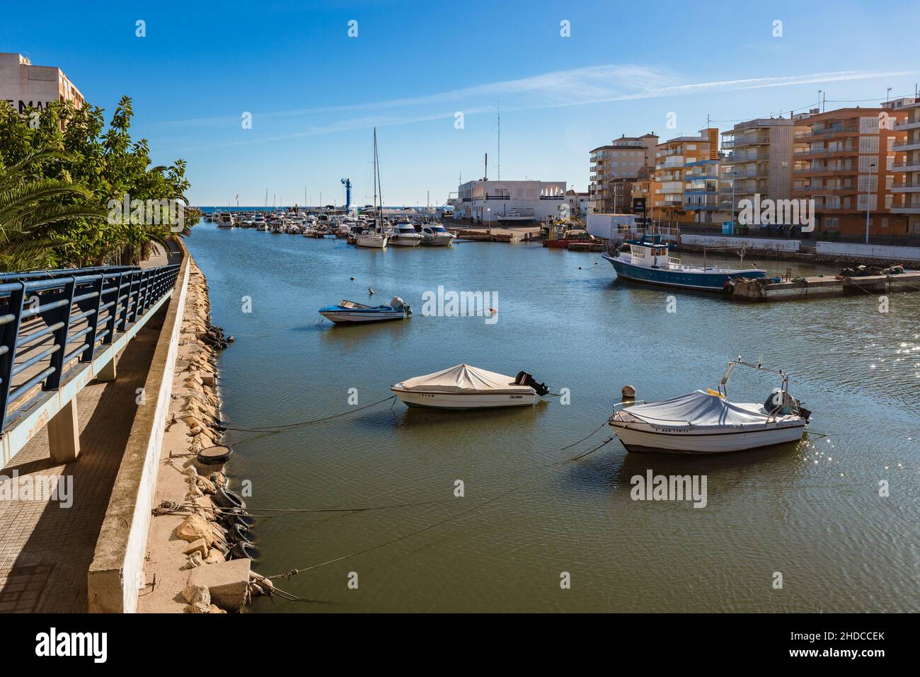 El Perello, Valencia, Spagna. Gennaio 4, 2022. Vista della Gola de 'El Perello' Foto Stock