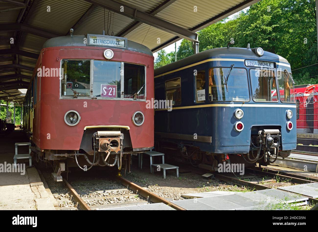 Europa, Deutschland, Aumuehle, Holstein, Kreis Herzogtum Lauenburg, Metropolregion Hamburg, Museumsbahn, Museumsbahn, Lokschuppen Aumuehle, Freige Foto Stock