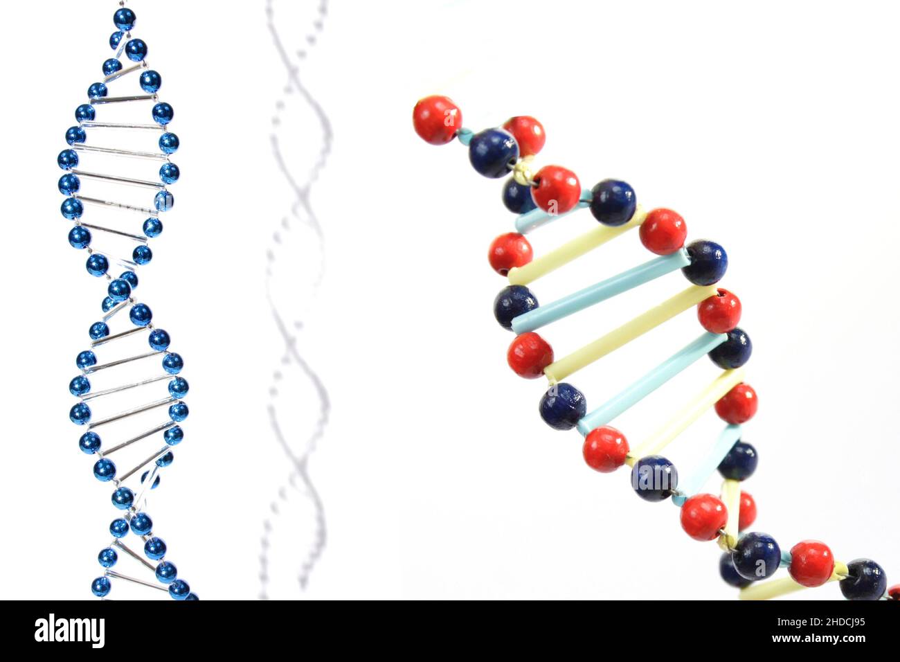 DNA Symbolbild, Gentechnik, DNA-Strang, Foto Stock