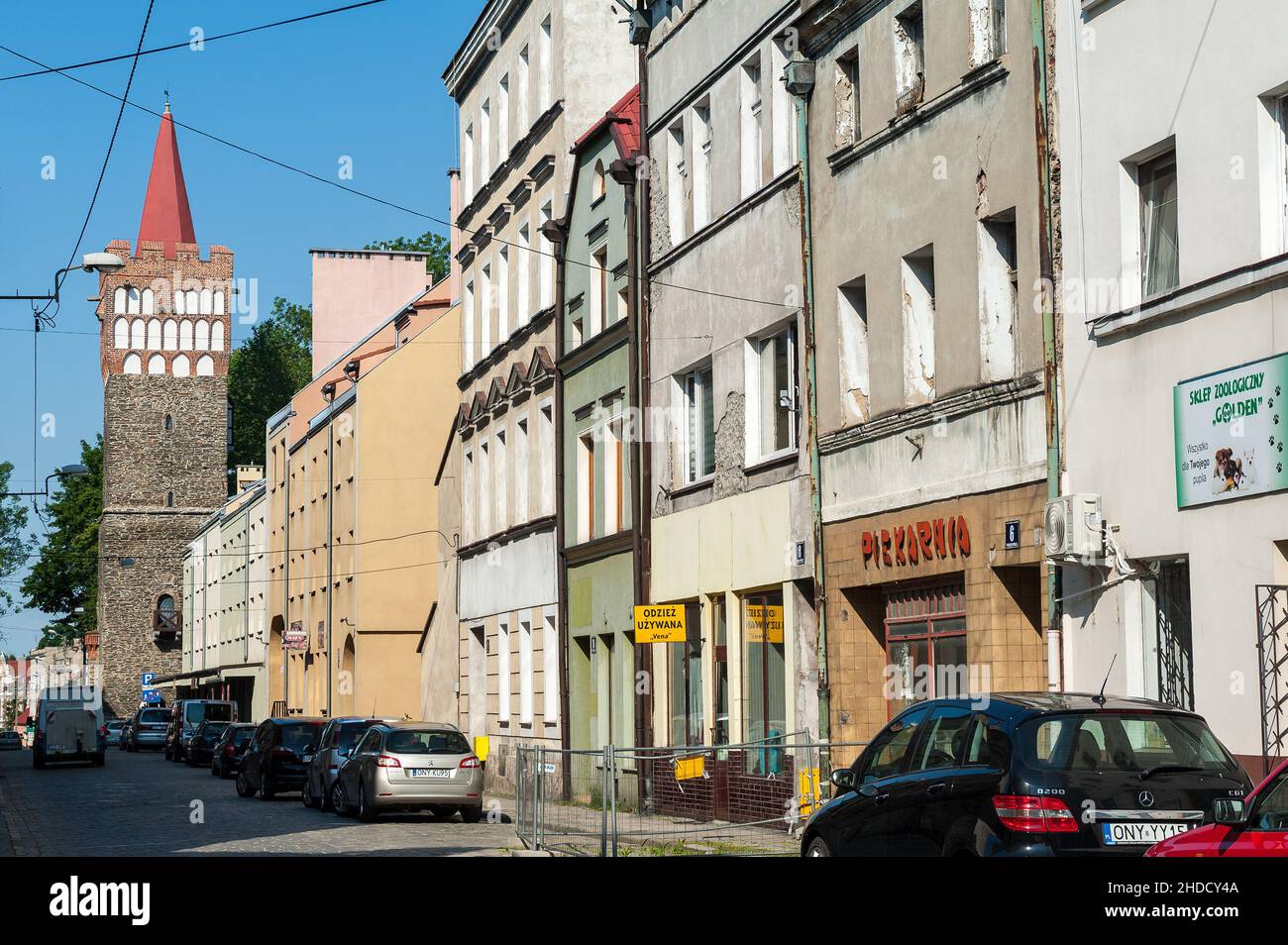 Porta di Wrocław a Paczków, Contea di Nysa, Voivodato di Opole, Polonia Foto Stock