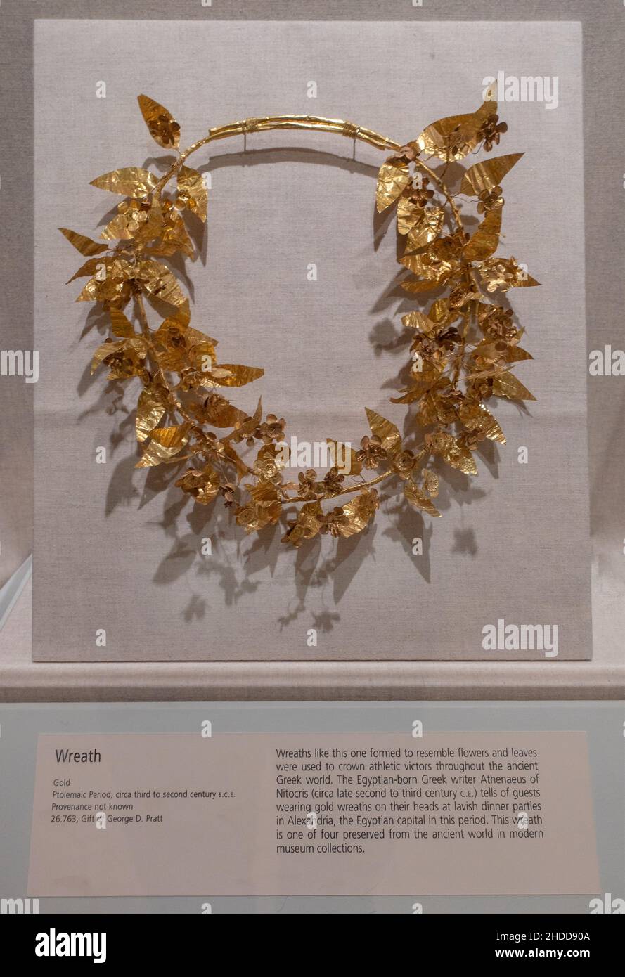 Collezione egiziana al Brooklyn Museum of Art di New York Foto Stock