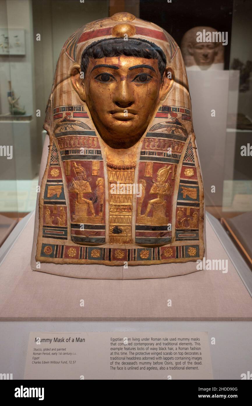 Collezione egiziana al Brooklyn Museum of Art di New York Foto Stock