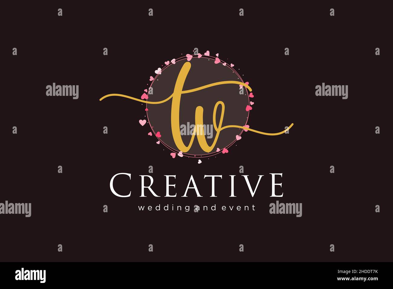 Logo TV femminile. Utilizzabile per Logo per moda, fotografia, matrimonio, bellezza, affari. Elemento modello di disegno con logo a vettore piatto. Illustrazione Vettoriale