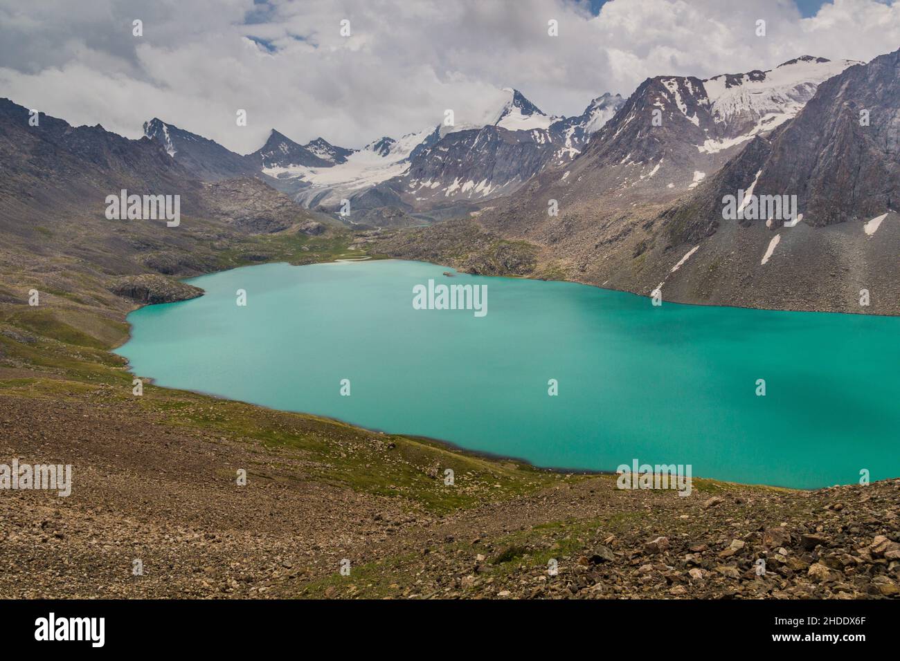 Lago di Ala Kul in Kirghizistan Foto Stock