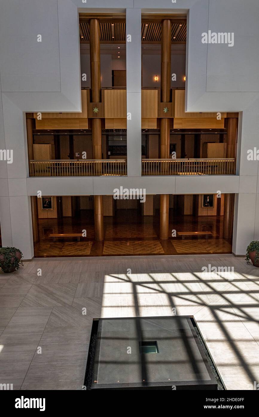 Parlamento, Canberra, Australian Capital Territory, Australia. Foto Stock