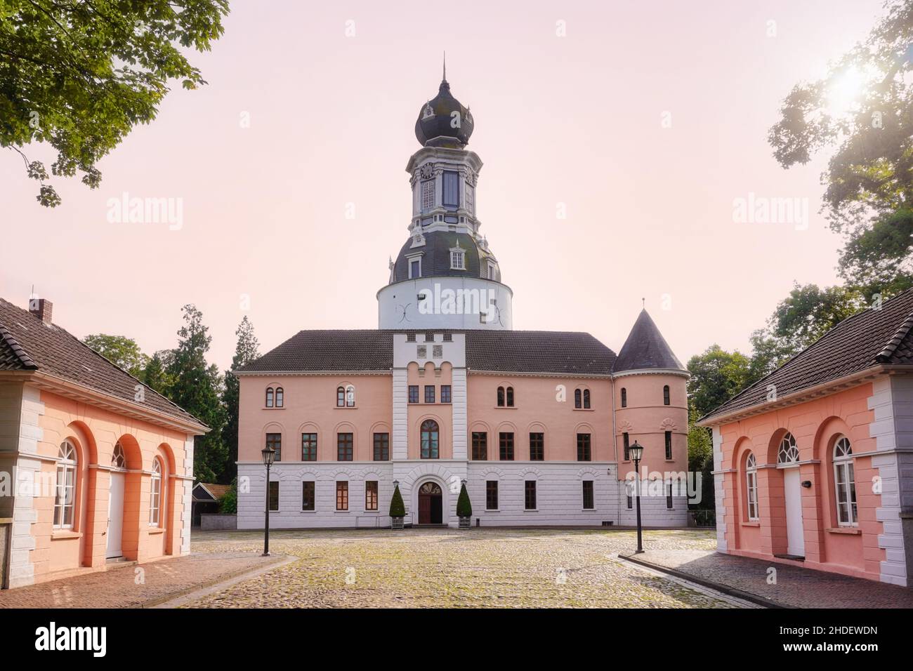 Castello di Jever, Schloss Jever a Jever, Frisia, bassa Sassonia, Germania. Edificio storico secolare e museo. Foto Stock