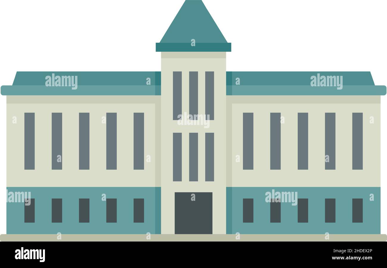 Icona del Parlamento del Campidoglio. Illustrazione piatta dell'icona del vettore del parlamento Capitol isolata su sfondo bianco Illustrazione Vettoriale