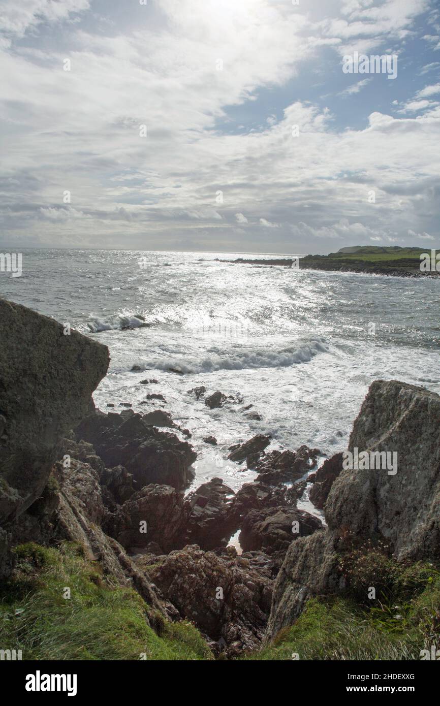 Isola di Whithorn Bay Dumfries e Galloway Scozia Foto Stock