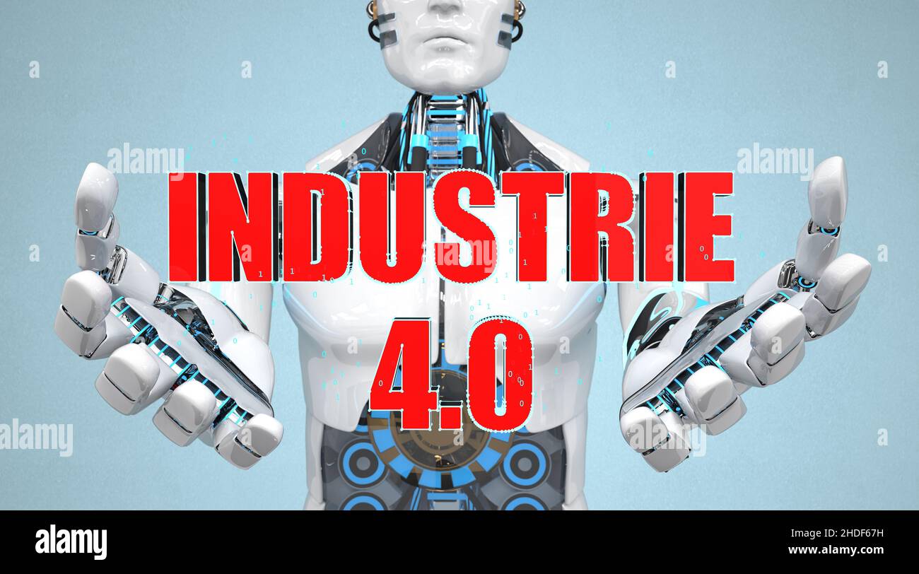 industria, intelligenza artificiale, industria 4,0, industrie, intelligenze artificiali, cyborg Foto Stock