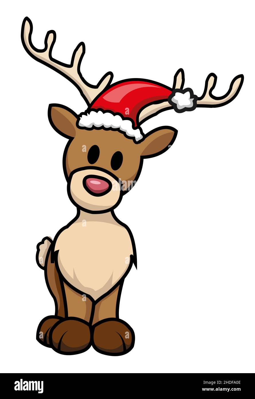 cappello di santa, renna, cappellino di natale, cappelli di santa, renne  Foto stock - Alamy