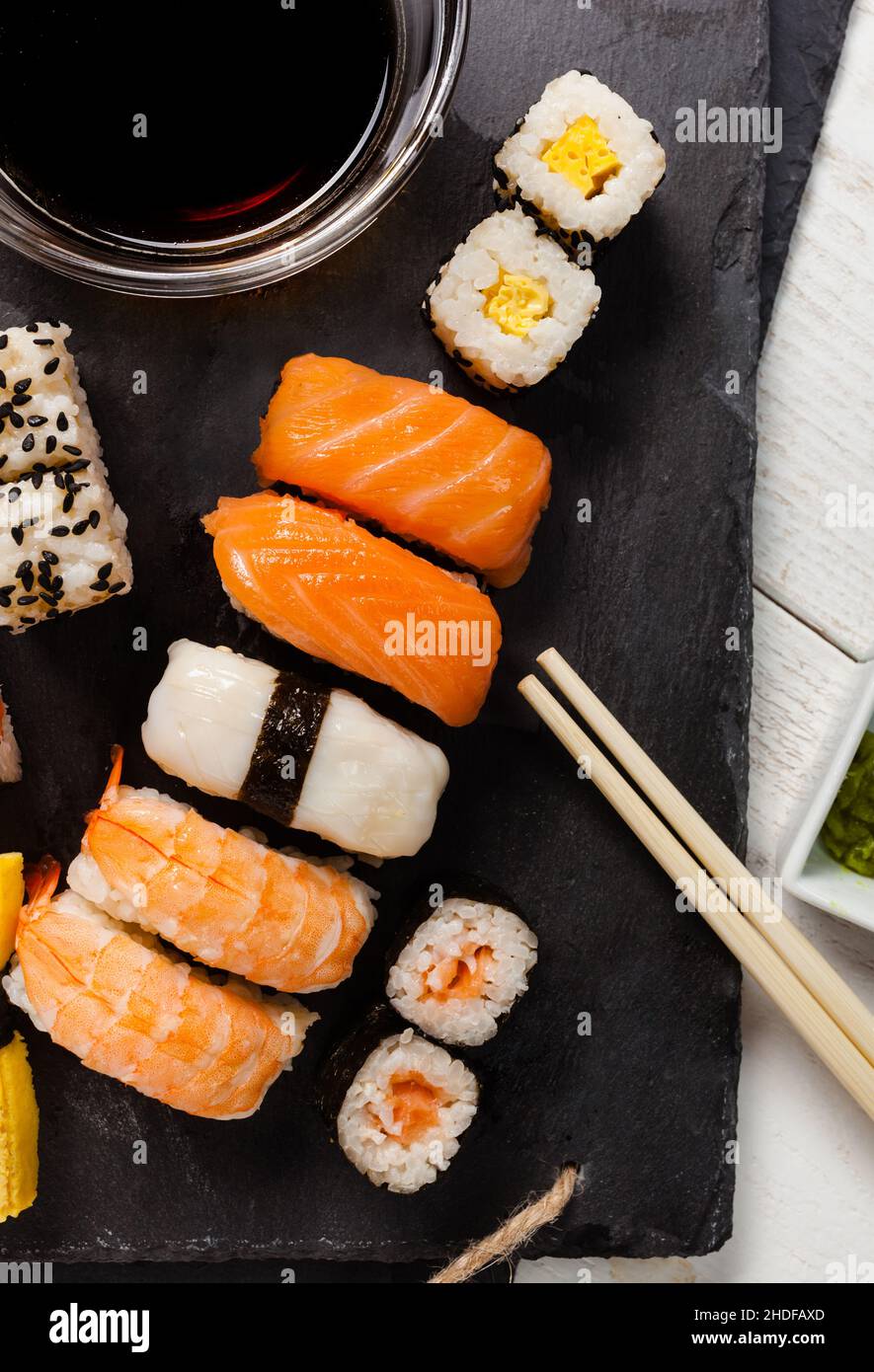 sushi, cucina giapponese, sushi, cucina giapponese, cibo giapponese Foto Stock