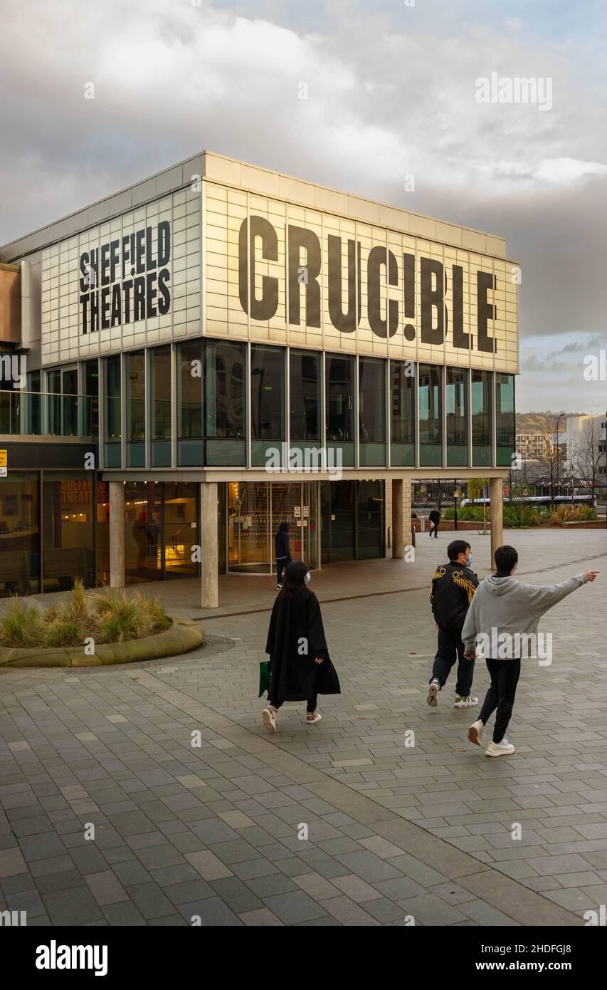 Il Teatro Crucible, Sheffield Foto Stock