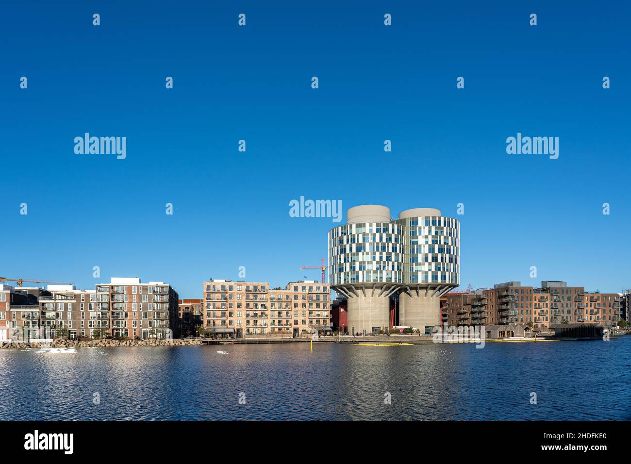 Torri di Portland nel quartiere Nordhavn in Copenhagen Foto Stock
