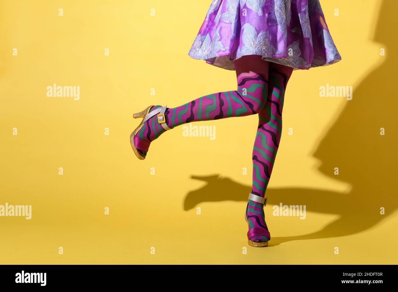 moda, gonna, collant, moda, gonne, nylon, collant, calze Foto Stock