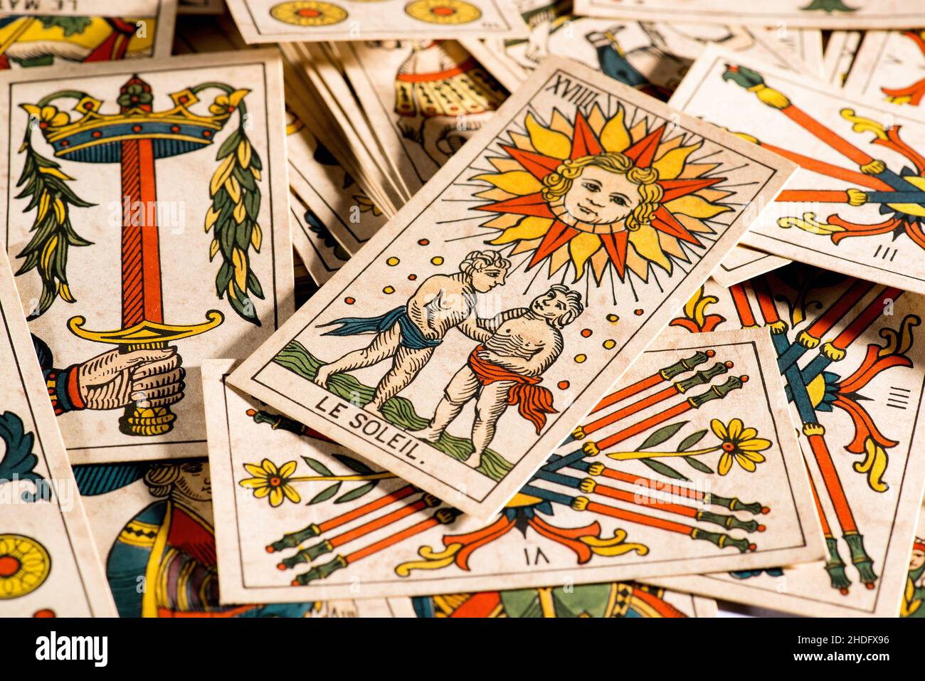 tarocchi, carte tarocchi, tarocchi, carte tarocchi Foto Stock