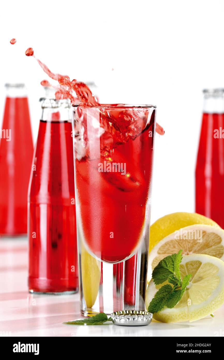 cocktail, long drink, campari, alcolici, cocktail, bevanda tropicale, bevande tropicali, long drinks Foto Stock